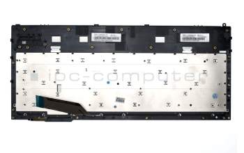 0KNB0-B411FR00 Original Asus Tastatur inkl. Topcase FR (französisch) schwarz/grau mit Backlight