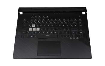 0KNR-4610GE00 Original Asus Tastatur inkl. Topcase DE (deutsch) schwarz/transparent/schwarz mit Backlight