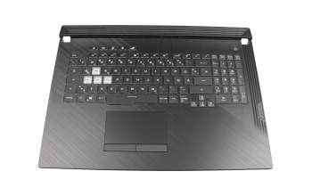 0KNR0-661LGE00 Original Asus Tastatur inkl. Topcase DE (deutsch) schwarz/schwarz mit Backlight - ohne Keystone-Schacht -