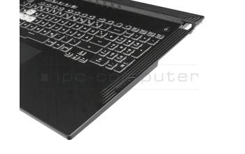 0KNR0-661LGE00 Original Asus Tastatur inkl. Topcase DE (deutsch) schwarz/schwarz mit Backlight - ohne Keystone-Schacht -