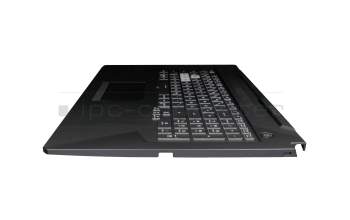 0KNR0-661VGE00 Original Asus Tastatur inkl. Topcase DE (deutsch) schwarz/transparent/schwarz mit Backlight