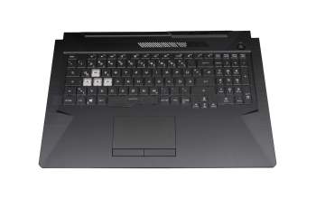 0KNR0-681MGE00 Original Asus Tastatur inkl. Topcase DE (deutsch) schwarz/transparent/schwarz mit Backlight