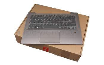 0KO00TI Original Lenovo Tastatur inkl. Topcase DE (deutsch) grau/bronze mit Backlight (ohne Fingerprint)