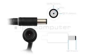 0MG0F6 Original Dell GaN-Netzteil 240,0 Watt abgerundete Bauform