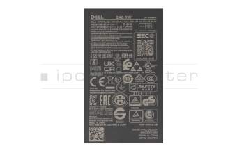 0YR68 Original Dell GaN-Netzteil 240,0 Watt abgerundete Bauform