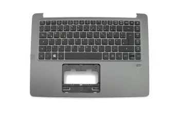 Tastatur inkl. Topcase DE (deutsch) schwarz/grau mit Backlight original für Acer TravelMate X3 (TMX349-M)