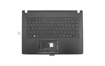 Tastatur inkl. Topcase DE (deutsch) schwarz/schwarz mit Backlight original für Acer TravelMate P2 (P249-M)