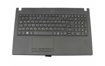Tastatur inkl. Topcase DE (deutsch) schwarz/schwarz mit Backlight original für Acer TravelMate P2 (P2510-M)