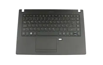 Tastatur inkl. Topcase DE (deutsch) schwarz/schwarz mit Backlight original für Acer TravelMate P4 (P449-MG)