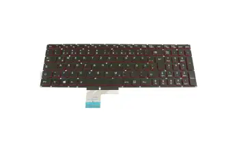 35019124 Original Medion Tastatur DE (deutsch) schwarz/rot mit Backlight