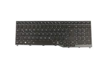 FUJ:CP757764-XX Original Fujitsu Tastatur DE (deutsch) schwarz/grau mit Backlight