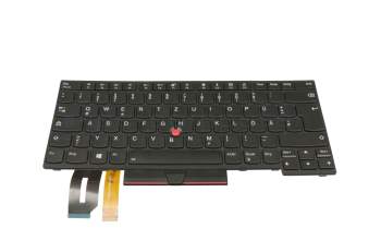01YP372 Original Lenovo Tastatur DE (deutsch) schwarz/schwarz mit Backlight und Mouse-Stick