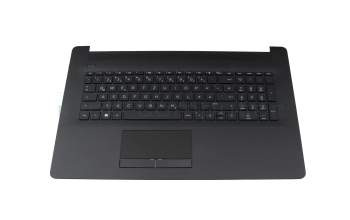 Tastatur inkl. Topcase DE (deutsch) schwarz/schwarz (mit TP/DVD, Oberflächenstruktur "Diamond") original für HP 17-by0000