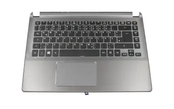 60.MAXN7.010 Original Acer Tastatur inkl. Topcase DE (deutsch) schwarz/grau