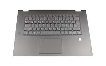 Tastatur inkl. Topcase DE (deutsch) grau/grau mit Backlight original für Lenovo IdeaPad Flex-15IWL (81SR)
