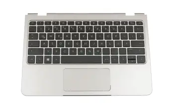 902365-041 Original HP Tastatur inkl. Topcase DE (deutsch) schwarz/silber