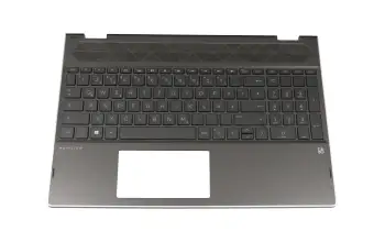 9Z.NEZBW.50G Original HP Tastatur inkl. Topcase DE (deutsch) schwarz/schwarz mit Backlight
