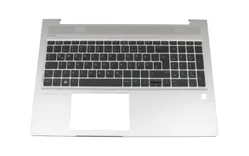 L45090-041 Original HP Tastatur inkl. Topcase DE (deutsch) schwarz/silber mit Backlight