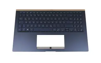 0KNB0-563PGE00 Original Asus Tastatur inkl. Topcase DE (deutsch) blau/blau mit Backlight
