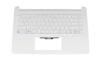 929651-041 Original HP Tastatur inkl. Topcase DE (deutsch) weiß/weiß