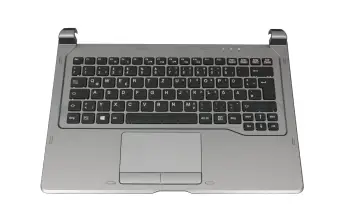 FUJ:CP697711-XX Original Fujitsu Tastatur inkl. Topcase DE (deutsch) schwarz/grau