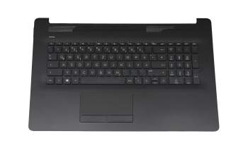 Tastatur inkl. Topcase DE (deutsch) schwarz/schwarz (DVD) (Optik: Rautemuster) original für HP 17-by0000