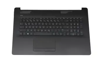 L48409-041 Original HP Tastatur inkl. Topcase DE (deutsch) schwarz/schwarz (DVD) (Optik: Rautemuster)