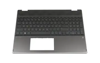 46M0GFCS0127 Original HP Tastatur inkl. Topcase DE (deutsch) schwarz/schwarz mit Backlight