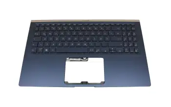 90NB0JX1-R31GE0 Original Asus Tastatur inkl. Topcase DE (deutsch) blau/blau mit Backlight