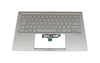 0KNB0-262WGE00 Original Asus Tastatur inkl. Topcase DE (deutsch) silber/silber mit Backlight
