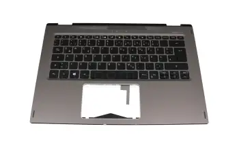 41AE3CF6600 Original Acer Tastatur inkl. Topcase DE (deutsch) schwarz/grau mit Backlight