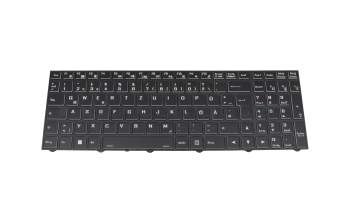 6-80-N15Z0-07A-1 Original Clevo Tastatur DE (deutsch) schwarz/weiß mit Backlight
