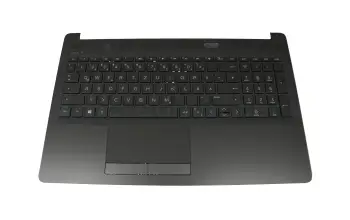 L20386-041 Original HP Tastatur inkl. Topcase DE (deutsch) schwarz/schwarz (gebürstete Metalloptik)