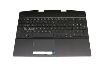 L57325-041 Original HP Tastatur inkl. Topcase DE (deutsch) schwarz/schwarz mit Backlight