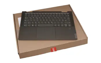 Tastatur inkl. Topcase DE (deutsch) grau/dunkelgr&uuml;n mit Backlight original f&uuml;r Lenovo Yoga 7 14ITL5 (82BH)
