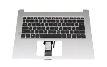 Tastatur inkl. Topcase DE (deutsch) schwarz/silber mit Backlight original für Acer Aspire 5 (A514-51G)