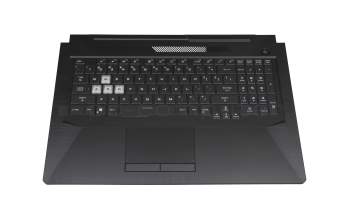 90NR03P1-R31US0 Original Asus Tastatur inkl. Topcase US (englisch) schwarz/weiß/schwarz mit Backlight