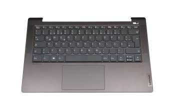Tastatur inkl. Topcase DE (deutsch) grau/grau mit Fingerprint original für Lenovo IdeaPad 5-14ITL05 (82FE)