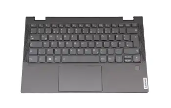 5CB0W43762 Original Lenovo Tastatur inkl. Topcase DE (deutsch) grau/grau mit Backlight