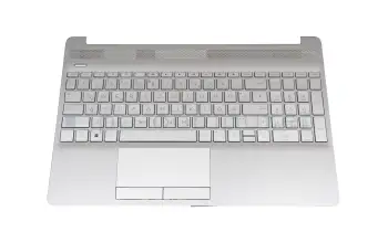 L52023-041 Original HP Tastatur inkl. Topcase DE (deutsch) silber/silber Inkl. Touchpad