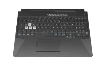 90NR03L1-R31GE0 Original Asus Tastatur inkl. Topcase DE (deutsch) schwarz/transparent/schwarz mit Backlight