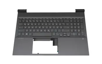 M54738-041 Original HP Tastatur inkl. Topcase DE (deutsch) grau/grau mit Backlight