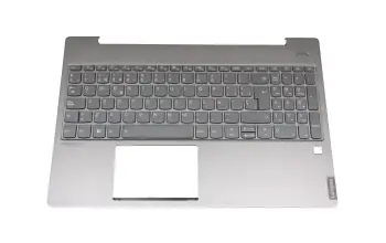 5CB0U43633 Original Lenovo Tastatur inkl. Topcase SP (spanisch) grau/grau mit Backlight