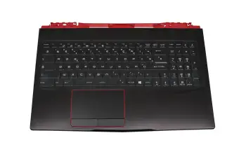 957-16P72E-C04 Original MSI Tastatur inkl. Topcase FR (französisch) schwarz/schwarz mit Backlight
