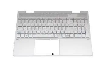 L93226-041 Original HP Tastatur inkl. Topcase DE (deutsch) silber/silber mit Backlight (UMA Grafik)