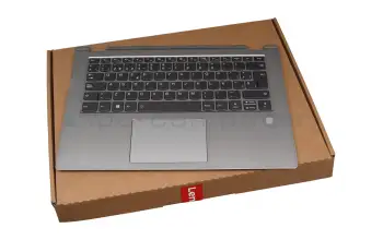 5CB0R08636 Original Lenovo Tastatur inkl. Topcase SP (spanisch) grau/silber mit Backlight