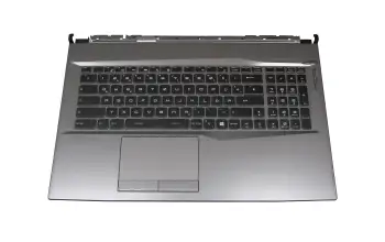 957-17E22E-C06 Original MSI Tastatur inkl. Topcase DE (deutsch) schwarz/grau mit Backlight