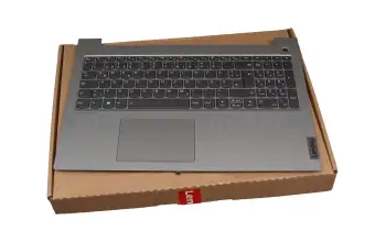5CB1B07172 Original Lenovo Tastatur inkl. Topcase DE (deutsch) grau/grau mit Backlight