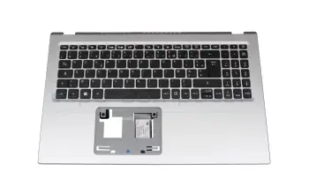 6B.A6MN2.019 Original Acer Tastatur inkl. Topcase FR (französisch) schwarz/silber