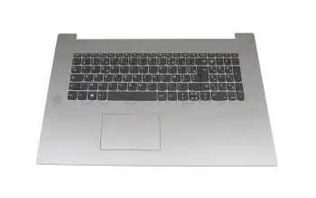 5CB0R20185 Original Lenovo Tastatur inkl. Topcase FR (französisch) grau/silber mit Backlight (Platinum Grey)